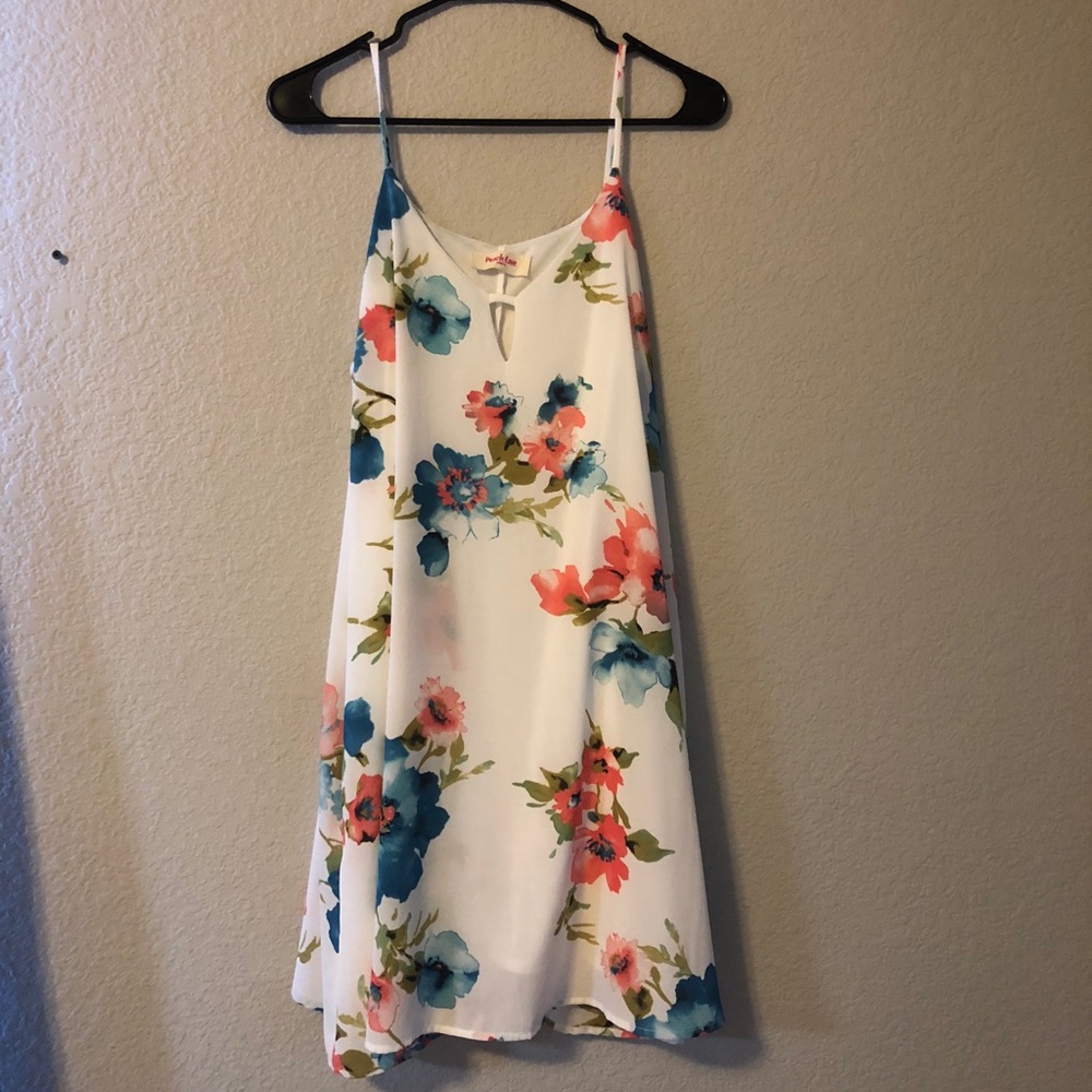 White floral dress